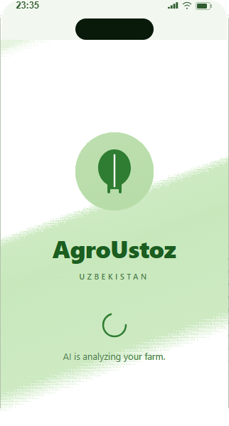 AgroUstoz — AI dala tahlili ekrani